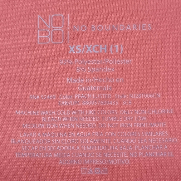 No Boundaries Scoop Tank Tops Sleeveles Peach Luster XS - Picture 9 of 10